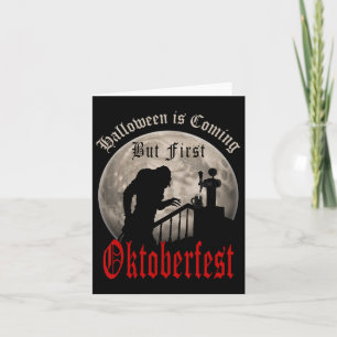 Funny Vampire Beer Lovers Count Dracula Men Card