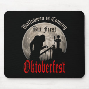 Funny Vampire Beer Lovers Count Dracula Men Mouse Mat
