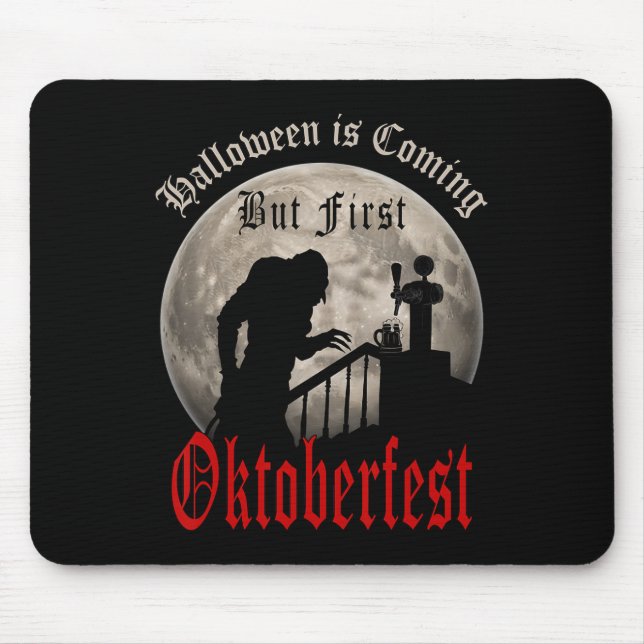 Funny Vampire Beer Lovers Count Dracula Men  Mouse Mat (Front)