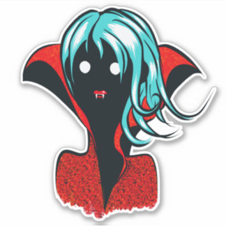 Funny Vampire Girl Character