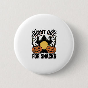 Funny Vampire Shirt with Spooky Pumpkin Night Art_ 6 Cm Round Badge