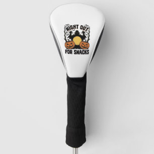 Funny Vampire Shirt with Spooky Pumpkin Night Art_ Golf Head Cover