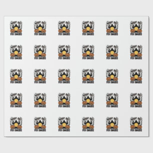 Funny Vampire Shirt with Spooky Pumpkin Night Art_ Wrapping Paper