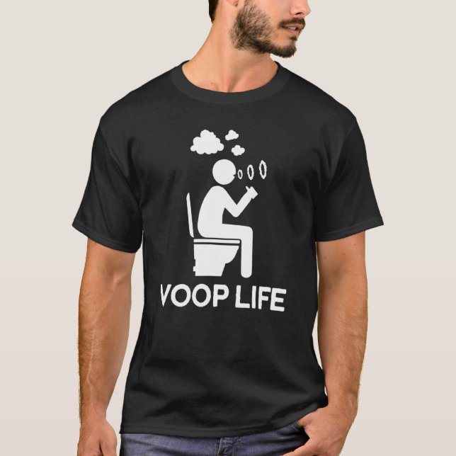 Funny Vape  Voop Life Tee For Vaping Cloud (Front)