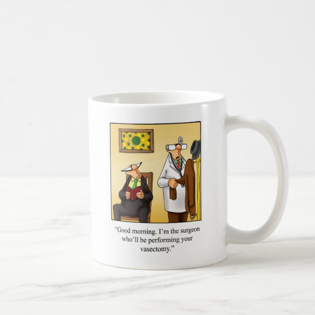 Funny Vasectomy Humour Mug "Spectickles" (Right)