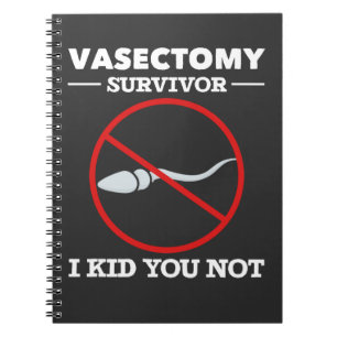 Funny Vasectomy Surgery Saying Adult Humour Notebook