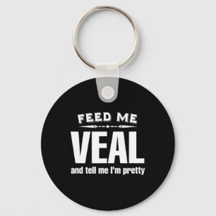 Funny Veal Lover Meat Key Ring