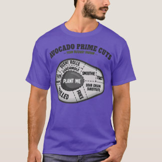 Funny Vegan Avocado Design Prime Cuts For Avocado  T-Shirt