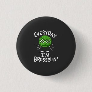 Funny Vegan Brussels Sprouts 3 Cm Round Badge