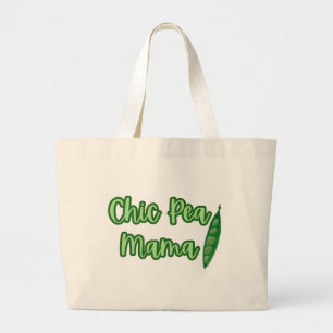Funny Vegan Chic Pea Mama Women’s  Large Tote Bag