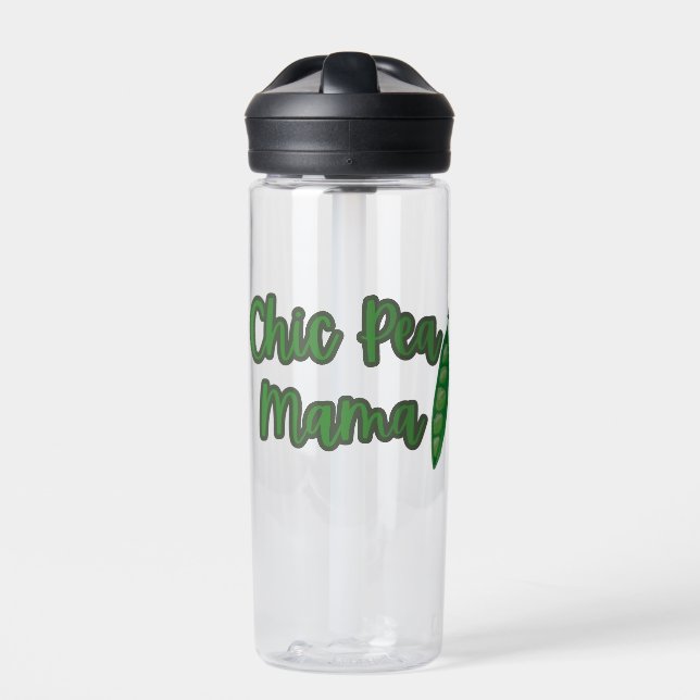 Funny Vegan Chic Pea Mama Women’s  Water Bottle (Front)