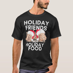 Funny Vegan Christmas Plant Based Xmas Friends Not T-Shirt