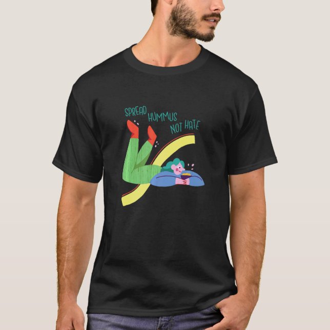 Funny Vegan Hummus T-Shirt (Front)