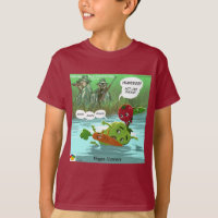 Funny Vegan Hunting Rick London Cartoon