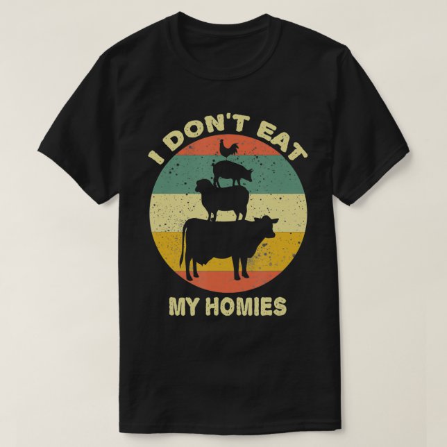 funny vegan sayings veganism  T-Shirt (Design Front)