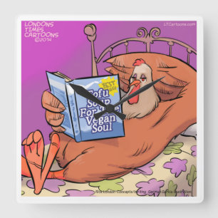 Funny Vegan Soul Wall Clock