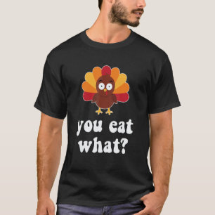 Funny Vegan Thanksgiving Cute Vegetarian Turkey Me T-Shirt