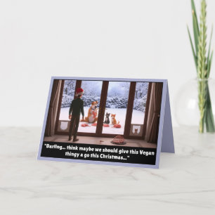 Funny Vegan themed Card