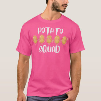 Funny Vegan Vegetarian Kawaii Potato Squad  T-Shirt