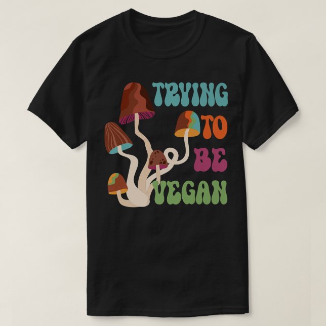 Funny Vegans, Vegetarians 70s Style Design For Men T-Shirt (Design Front)