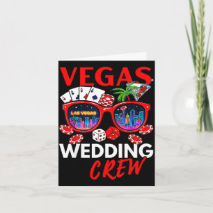 Funny vegas wedding crew 2026 bachelor party card