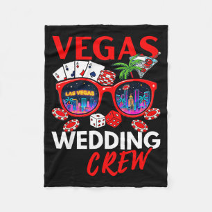 Funny vegas wedding crew 2026 bachelor party fleece blanket