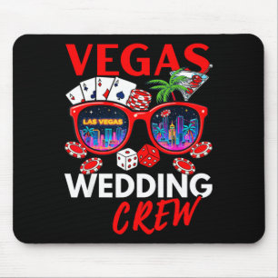 Funny vegas wedding crew 2026 bachelor party mouse mat
