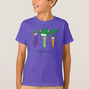 Funny Vegetables Cute Cartoon Kids T-Shirt