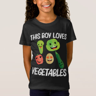 Funny Vegetables For Boys Kids Fruit Veggies Garde T-Shirt