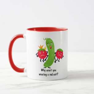 Funny vegetables mug