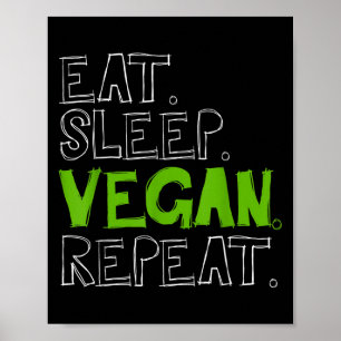 Funny Vegetarian Cool Diet Veggie Veganism World V Poster