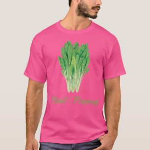 Funny Vegetarian Plant Powered Green Chard Vegetab T-Shirt