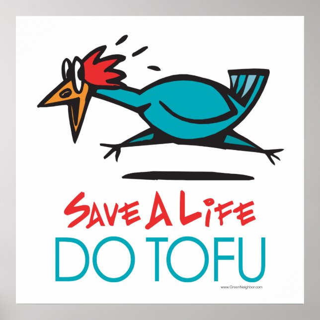 Funny Vegetarian, Vegan DO TOFU Poster (Front)