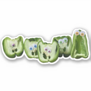 Funny Veggies Googly Eye Peppers Food Humour