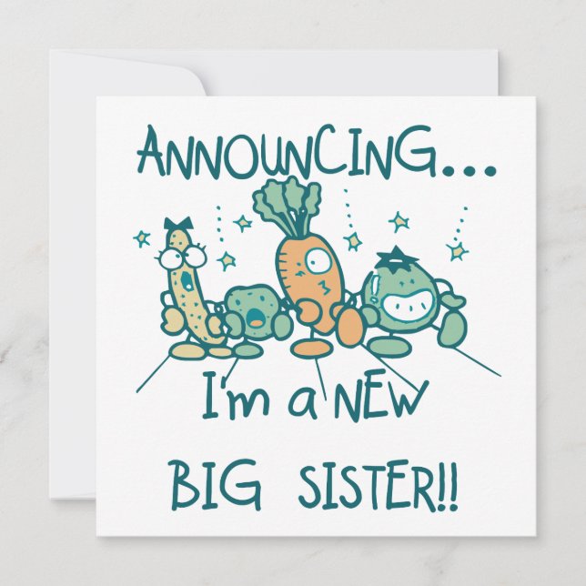 Funny Veggies New Big Sister (Front)