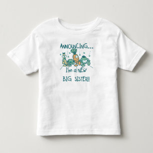 Funny Veggies New Big Sister Toddler T-Shirt