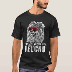 Funny Velcro German Spitz Dog Gift T-Shirt