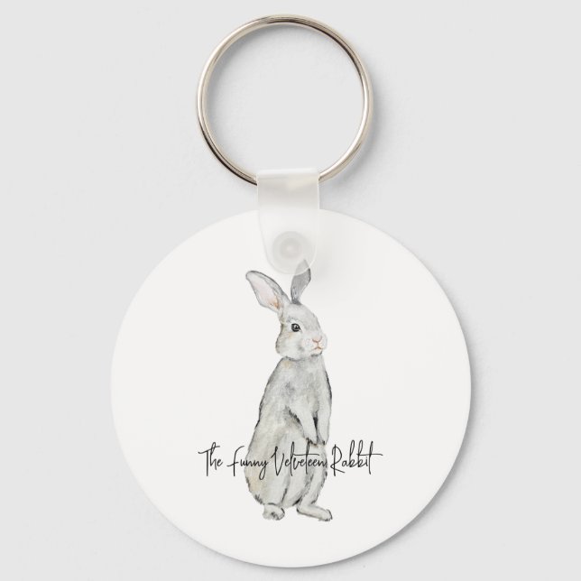 Funny velvet rabbit magnet key ring (Front)
