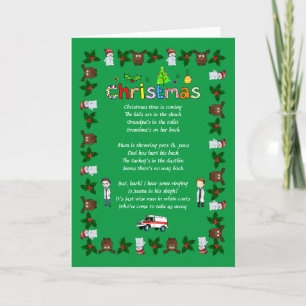 Funny Verse Christmas Holiday Card