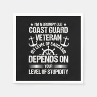 Funny Veterans Day Grumpy Old Coast Guard Independ
