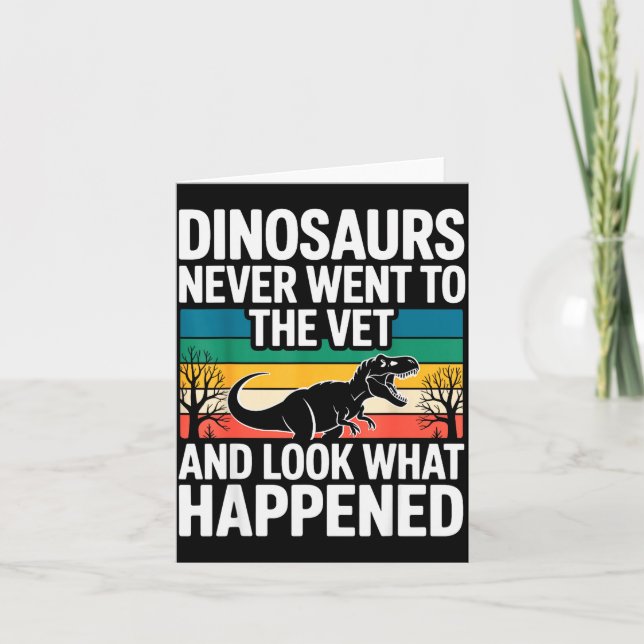 Funny Veterinarian Design For Men Women Vet Tech V Card (Front)