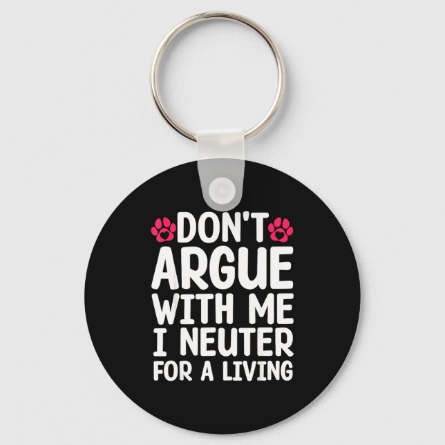 Funny Veterinarian Design For Men Women Vet Tech V Key Ring (Front)