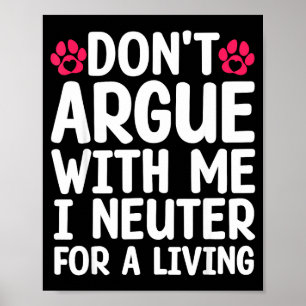 Funny Veterinarian Design For Men Women Vet Tech V Poster