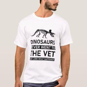 Funny Veterinarian Veterinary Dinosaurs T-Shirt