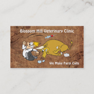 Funny Veterinary Business Card