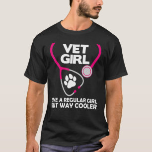 Funny Veterinary Technician Women Girls Female Vet T-Shirt
