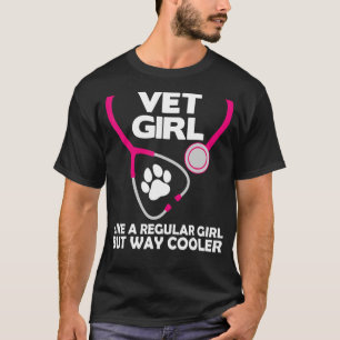 Funny Veterinary Technician Women Girls Female Vet T-Shirt
