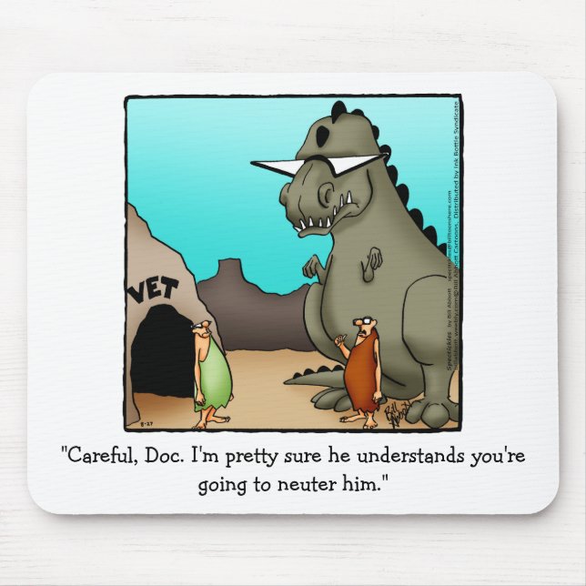 Funny Veternarian Humour Mouse Pad (Front)
