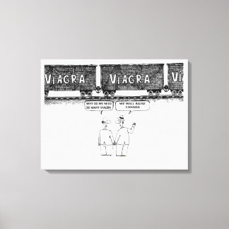 Funny "VIAGRA" Canvas Print