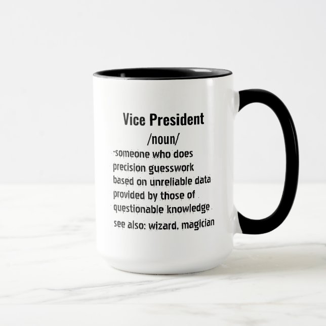 Funny Vice President Definition gifts  Mug (Right)